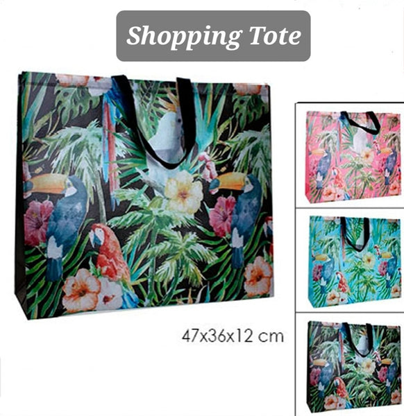 Large Tropical Reusable Tote Bag 0519