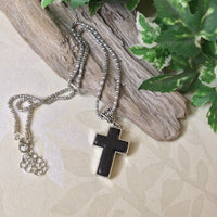 Stone Cross Pendant Necklace