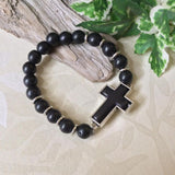 Stone Cross Bracelet