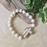 Stone Cross Bracelet