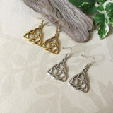 Celtic Trinity Charm Earrings