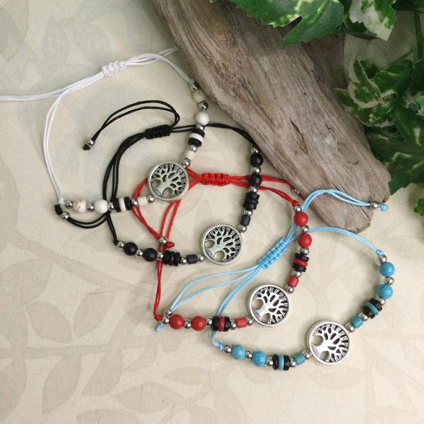 Tree of Life Pull Cord Bracelet