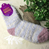 Zebra Stripe Cozy Socks