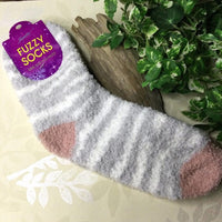 Zebra Stripe Cozy Socks