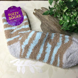 Zebra Stripe Cozy Socks