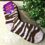 Zebra Stripe Cozy Socks