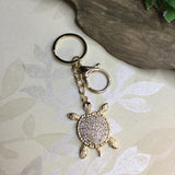 Crystal Turtle Keychain