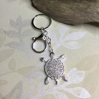 Crystal Turtle Keychain