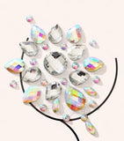 Aurora Crystal Burst Nipple Covers (A)