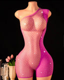 Electric Fuchsia Romper