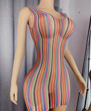 Prism Curve Mini Dress