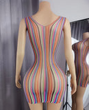 Prism Curve Mini Dress