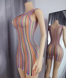 Prism Curve Mini Dress