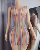 Prism Curve Mini Dress