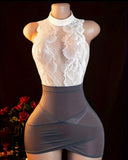 Ivory Temptation White Lace Set