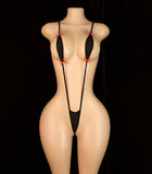 Midnight Tease Black Micro String Teddy