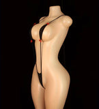 Midnight Tease Black Micro String Teddy