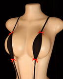 Midnight Tease Black Micro String Teddy