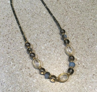 Beaded Glass Crystal Necklace 0259