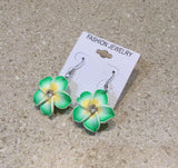 Tropical Flower Clay Earrings 0152