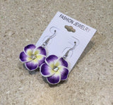 Tropical Flower Clay Earrings 0152