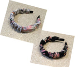 Floral Fabric Covered Headband 0549