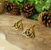 Celtic Trinity Charm Earrings